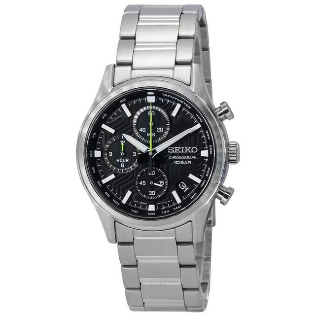Seiko Conceptual Chronograph Black Dial Quartz SSB419P1 100M Men's Watch