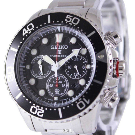 Seiko Solar Chronograph Divers SSC015P1 Mens Watch