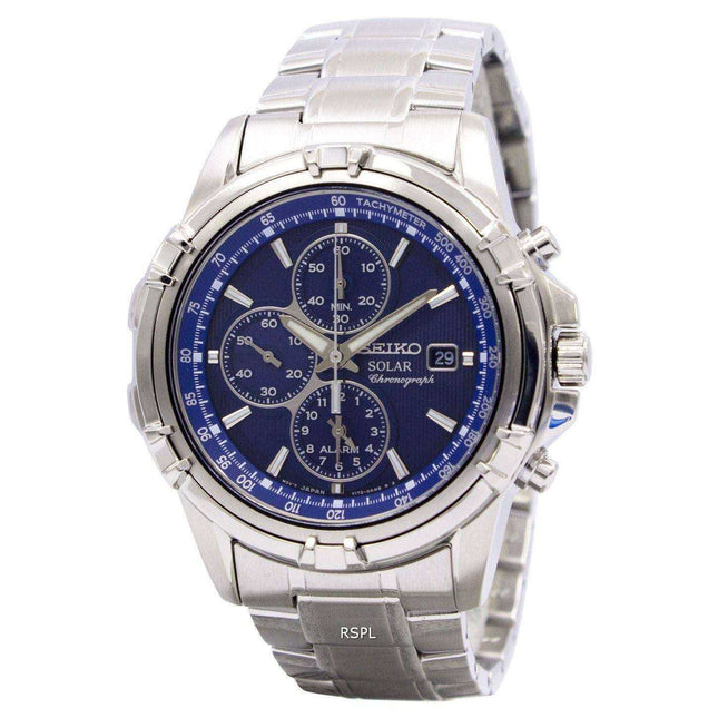Seiko Chronograph Solar Alarm SSC141P1 SSC141P SSC141 Mens Watch