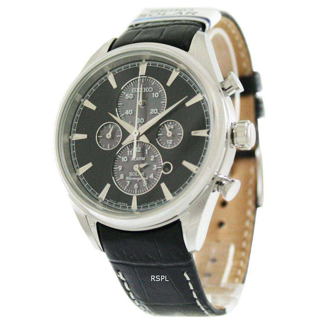 Seiko Solar Alarm Chronograph SSC211P2 Mens Watch