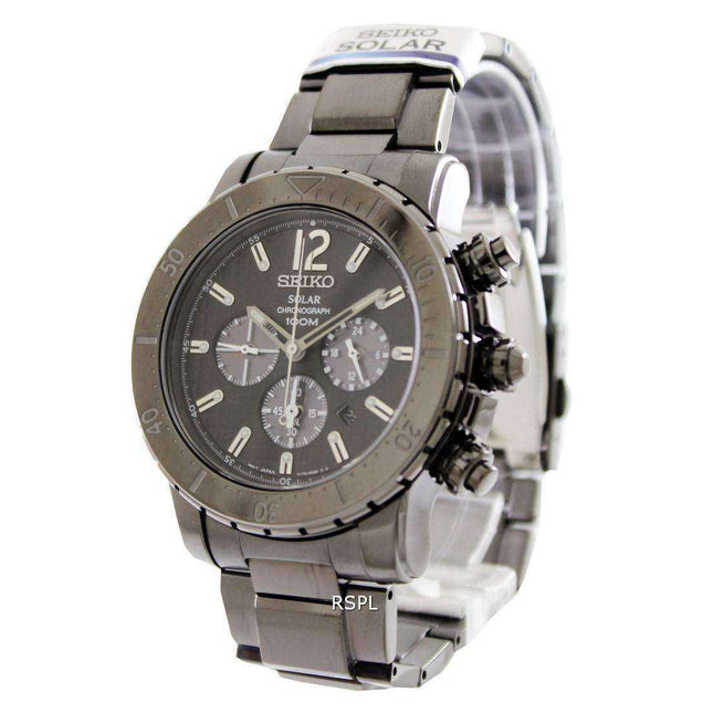 Seiko Solar Chronograph SSC225P1 SSC225P SSC225 Mens Watch
