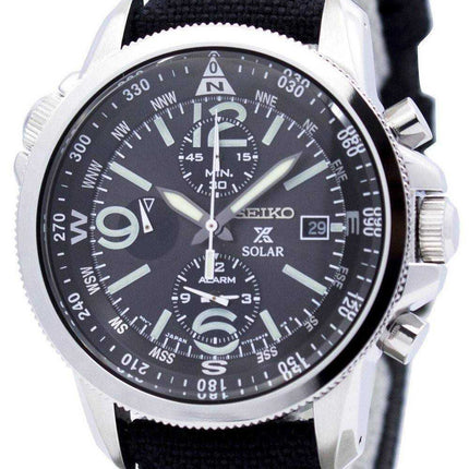 Seiko Prospex Solar Military Alarm Chronograph SSC293P2 Mens Watch