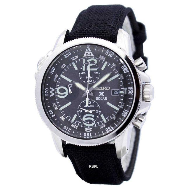 Seiko Prospex Solar Military Alarm Chronograph SSC293P2 Mens Watch