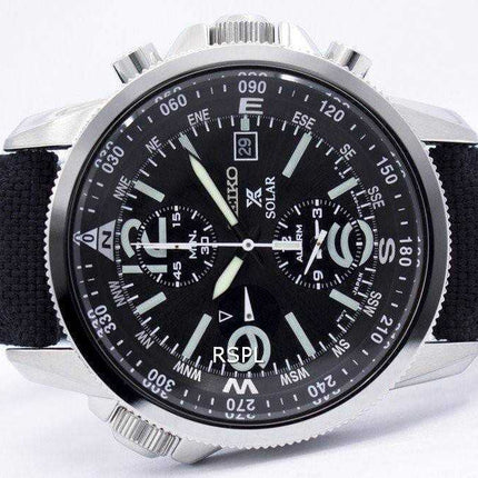 Seiko Prospex Solar Military Alarm Chronograph SSC293P2 Mens Watch