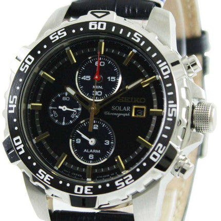 Seiko Solar Alarm Chronograph SSC303P1 SSC303P SSC303 Mens Watch