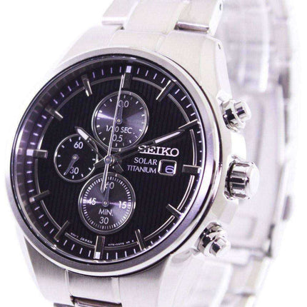 Seiko Solar Titanium Chronograph SSC367P1 SSC367P Mens Watch