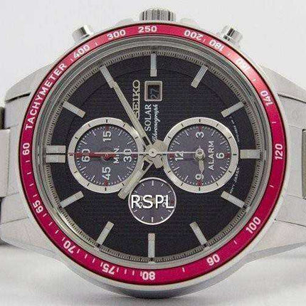 Seiko Solar Chronograph Alarm SSC433P1 SSC433P Men's Watch