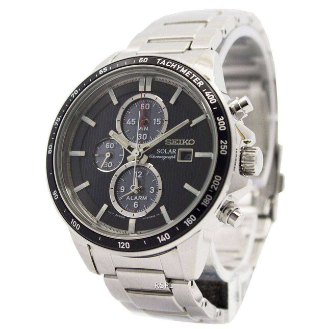 Seiko Solar Chronograph Alarm SSC435P1 SSC435P Men's Watch