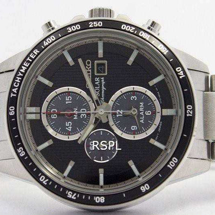 Seiko Solar Chronograph Alarm SSC435P1 SSC435P Men's Watch
