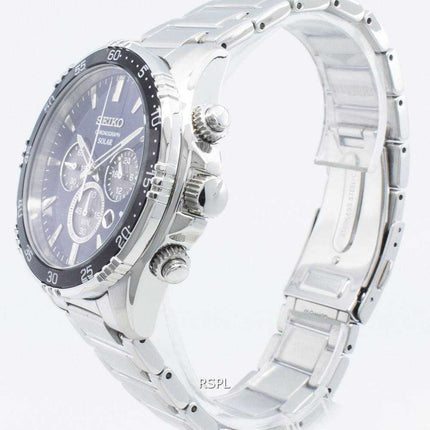 Seiko Solar SSC445 SSC445P1 SSC445P Chronograph Quartz Men's Watch