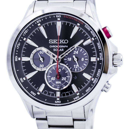 Seiko Solar Chronograph Tachymeter SSC493 SSC493P1 SSC493P Men's Watch
