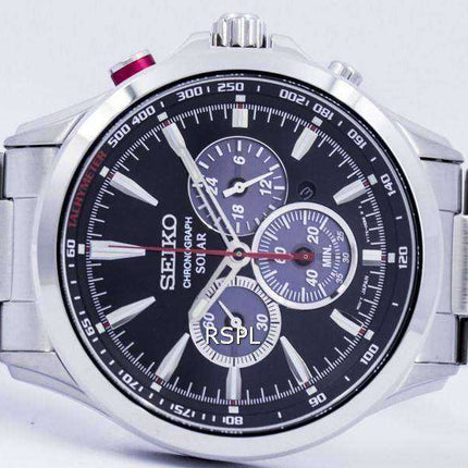 Seiko Solar Chronograph Tachymeter SSC493 SSC493P1 SSC493P Men's Watch