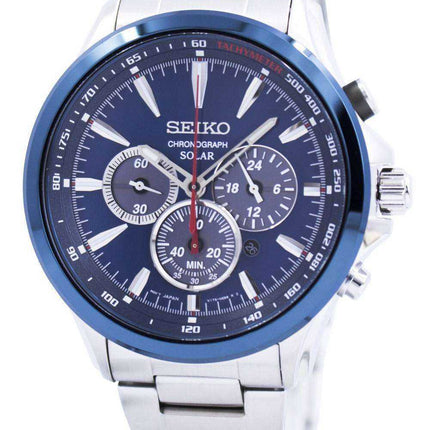 Seiko Solar Chronograph Tachymeter Scale SSC495 SSC495P1 SSC495P Mens Watch