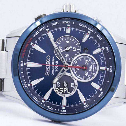 Seiko Solar Chronograph Tachymeter Scale SSC495 SSC495P1 SSC495P Mens Watch