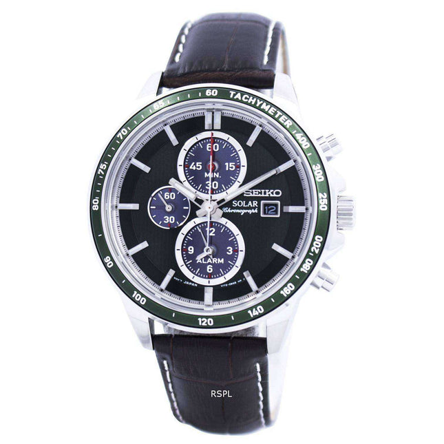 Seiko Solar Alarm Chronograph SSC501 SSC501P1 SSC501P Men's Watch