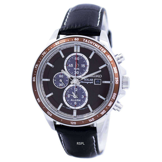 Seiko Solar Alarm Chronograph SSC503 SSC503P1 SSC503P Men's Watch
