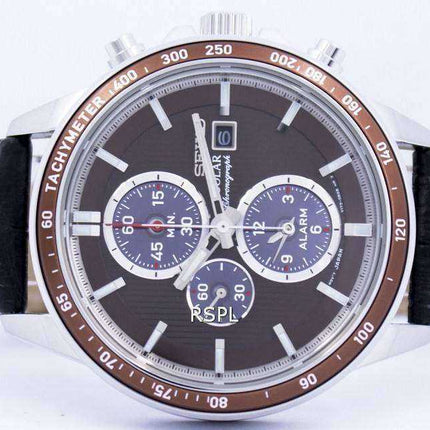 Seiko Solar Alarm Chronograph SSC503 SSC503P1 SSC503P Men's Watch