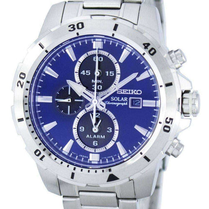 Seiko Solar Chronograph Alarm SSC555 SSC555P1 SSC555P Men's Watch