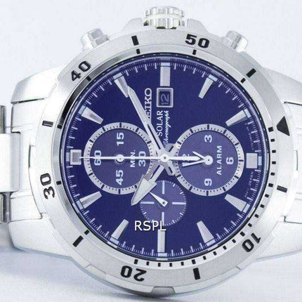 Seiko Solar Chronograph Alarm SSC555 SSC555P1 SSC555P Men's Watch