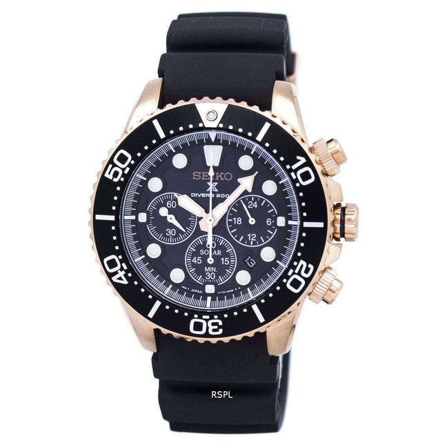 Seiko Prospex Diver's Solar Chronograph SSC618 SSC618P1 SSC618P Men's Watch