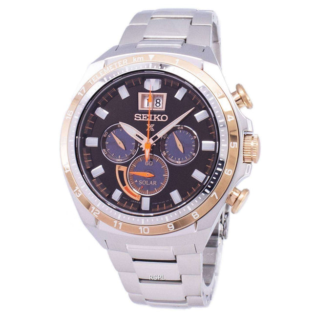 Refurbished Seiko Prospex Solar Chronograph SSC664 SSC664P1 SSC664P 100M Men's Watch