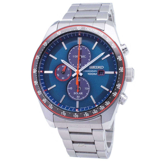 Seiko Solar SSC717 SSC717P1 SSC717P Chronograph Tachymeter Men's Watch