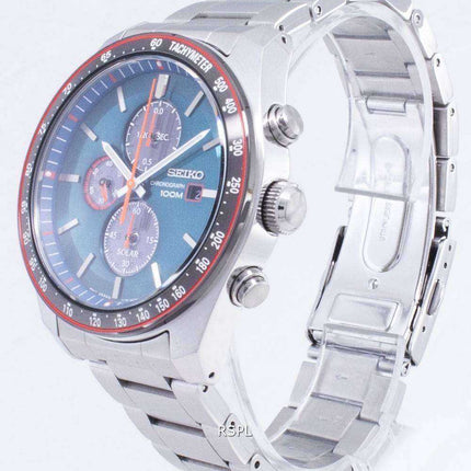 Seiko Solar SSC717 SSC717P1 SSC717P Chronograph Tachymeter Men's Watch