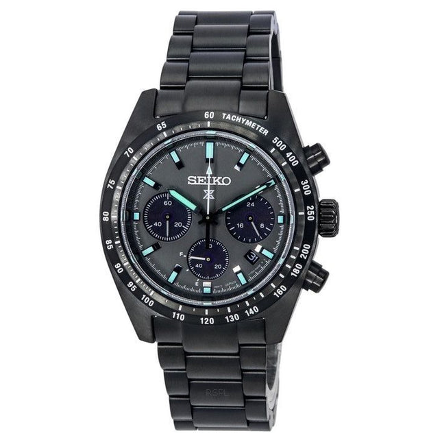 Seiko Prospex Speedtimer The Black Series Chronograph Solar SSC917 SSC917P1 SSC917P 100M Men's Watch