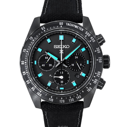 Seiko Prospex Black Series Night Vision Speedtimer Chronograph Black Dial Solar SSC923P1 100M Men's Watch