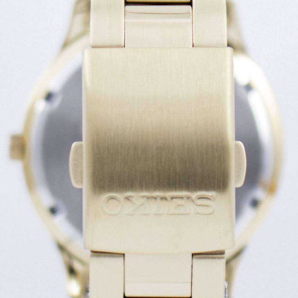 Seiko Quartz Gold Tone 100M SUR054 SUR054P1 SUR054P Men's Watch