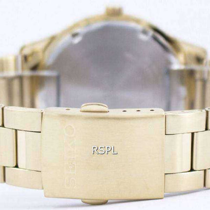 Seiko Quartz Gold Tone 100M SUR054 SUR054P1 SUR054P Men's Watch