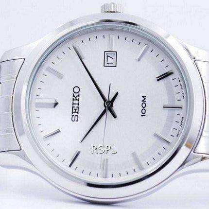 Seiko Quartz White Dial 100M SUR141 SUR141P1 SUR141P Men's Watch