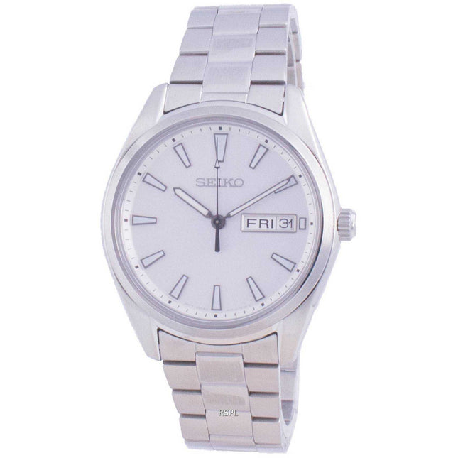 Seiko Classic White Dial Quartz SUR339 SUR339P1 SUR339P 100M Mens Watch