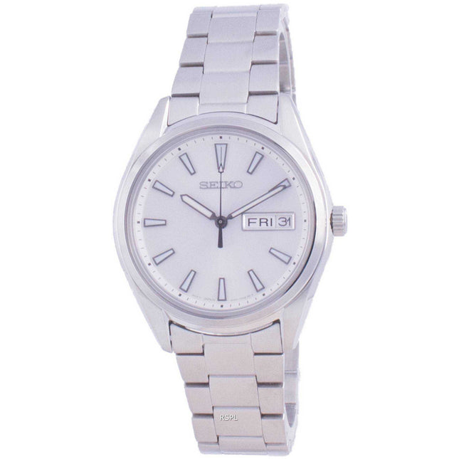 Seiko Silver Dial Quartz SUR345 SUR345P1 SUR345P 100M Mens Watch