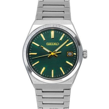 Seiko Classic Stainless Steel Green Dial Quartz SUR601P1 100M Men's Watch