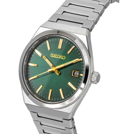 Seiko Classic Stainless Steel Green Dial Quartz SUR601P1 100M Men's Watch