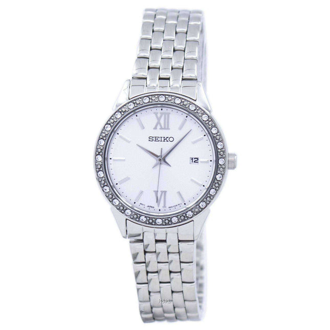 Seiko Quartz Diamond Accent SUR695 SUR695P1 SUR695P Women's Watch