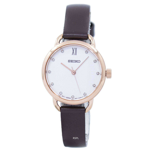 Seiko Analog Quartz Diamond Accent SUR698P2 Women's Watch