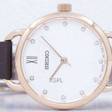 Seiko Analog Quartz Diamond Accent SUR698P2 Women's Watch