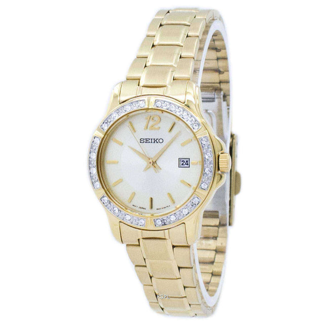 Seiko Quartz Diamond Accent SUR714 SUR714P1 SUR714P Women's Watch