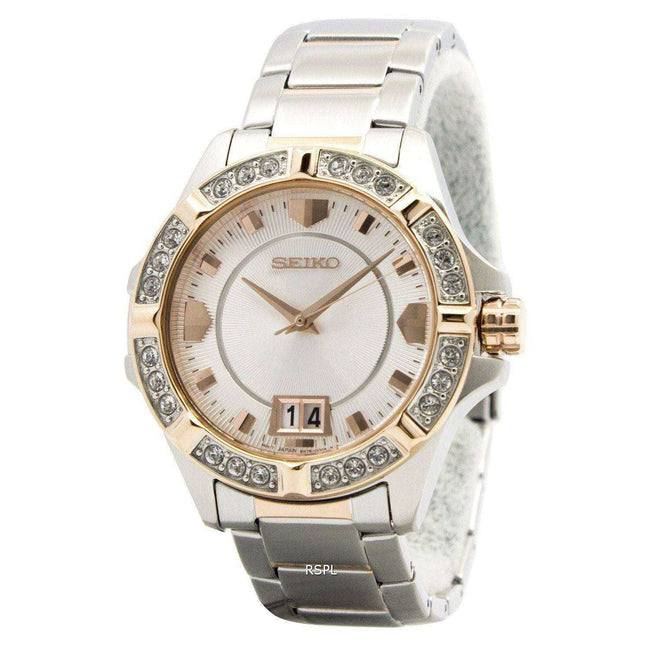 Seiko Lord Quartz Crystals White Dial SUR804P1 SUR804P Womens Watch