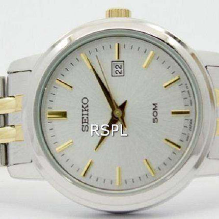 Seiko Quartz Two Tone Stainless Steel SUR825P1 SUR825P Womens Watch