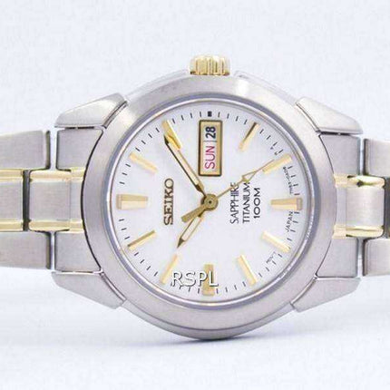 Seiko Sapphire Titanium Quartz 100M SXA115 SXA115P1 SXA115P Womens Watch