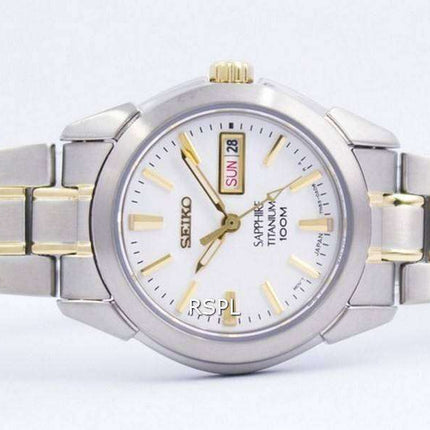 Refurbished Seiko Sapphire Titanium Quartz 100M SXA115 SXA115P1 SXA115P Women's Watch