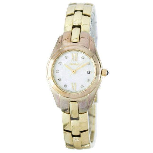 Seiko Quartz Diamond Accent SXDB58 SXDB58P1 SXDB58P Women's Watch