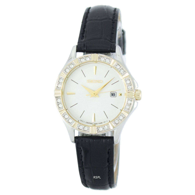 Seiko Quartz Diamond Accent SXDF24 SXDF24P1 SXDF24P Women's Watch