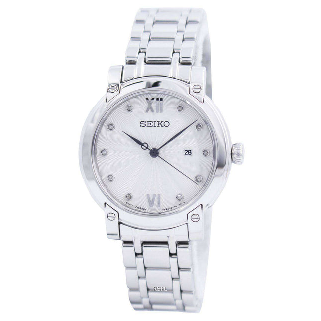 Seiko Quartz Diamond Accent SXDG79 SXDG79P1 SXDG79P Womens Watch