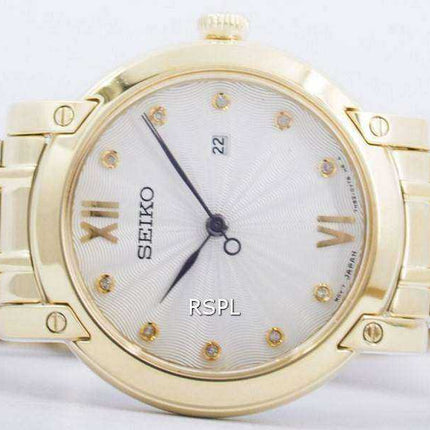 Seiko Quartz Diamond Accent SXDG80 SXDG80P1 SXDG80P Womens Watch