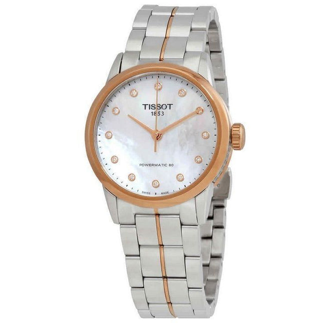 Tissot Luxury Lady Powermatic 80 Diamond Accents Automatic T086.207.22.116.00 T0862072211600 Womens Watch