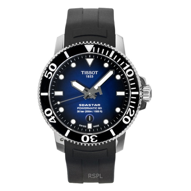 Tissot T-Sport Seastar 1000 T120.407.17.041.00 T1204071704100 Powermatic 80 Automatic 300M Men's Watch